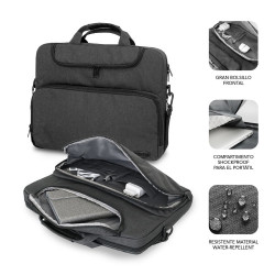 Maletín Subblim Air Padding para Portátiles hasta 14"/ Gris | APLIUM