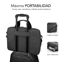 Maletín Subblim Air Padding para Portátiles hasta 14"/ Gris | APLIUM