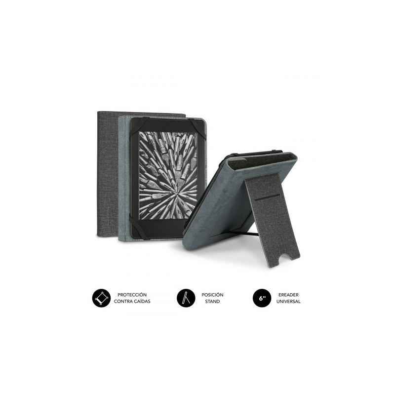 Subblim Funda Ebook Clever Stand 6'' Grey | APLIUM