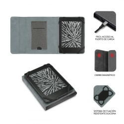 Subblim Funda Ebook Clever Stand 6'' Grey | APLIUM