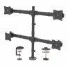 Desk Mount Quad Monitor Arm - Steel