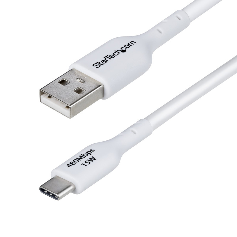 3m White USB-A to USB-C Charging Cable