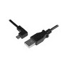 Cable Micro USB Left Angle 24AWG - 0.5m