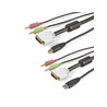 6 ft 4-in-1 USB DVI KVM Cable with Audio