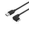 0.5m 20in Slim Micro USB 3.0 Cable - M/M
