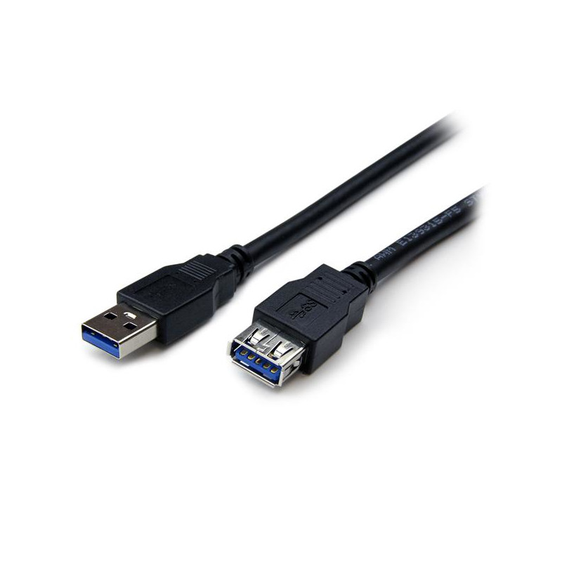 6 ft Black USB 3 Extension Cable A to A