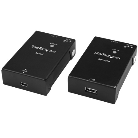 USB 2.0 over CAT5/CAT6 Extender - 1-Port