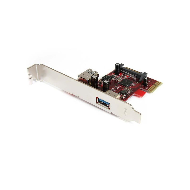 2 port PCIe USB 3 Card 1x Int 1x Ext
