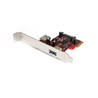 2 port PCIe USB 3 Card 1x Int 1x Ext