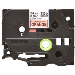 Tape Black on Flu Orange 24mm | APLIUM