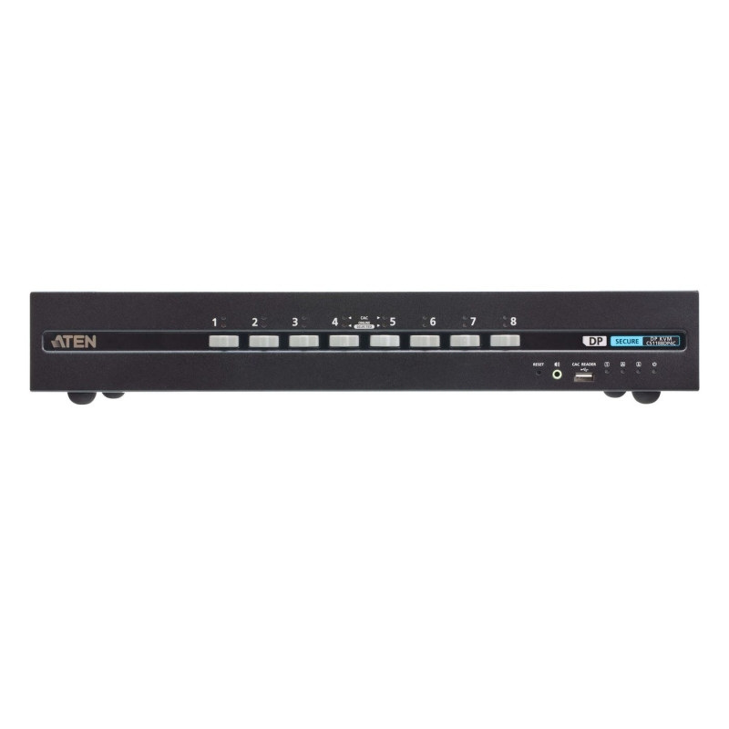 8-PORT USB - 4K Displayport Secure Kvm Switch With Card Read | APLIUM