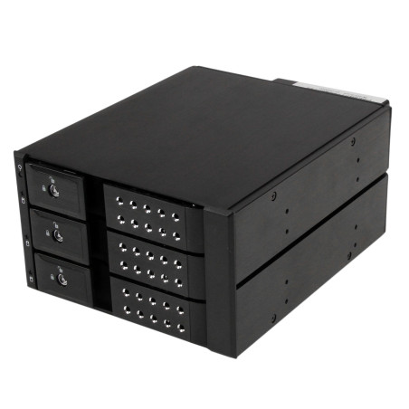 3-bay aluminium trayless hot-swap
