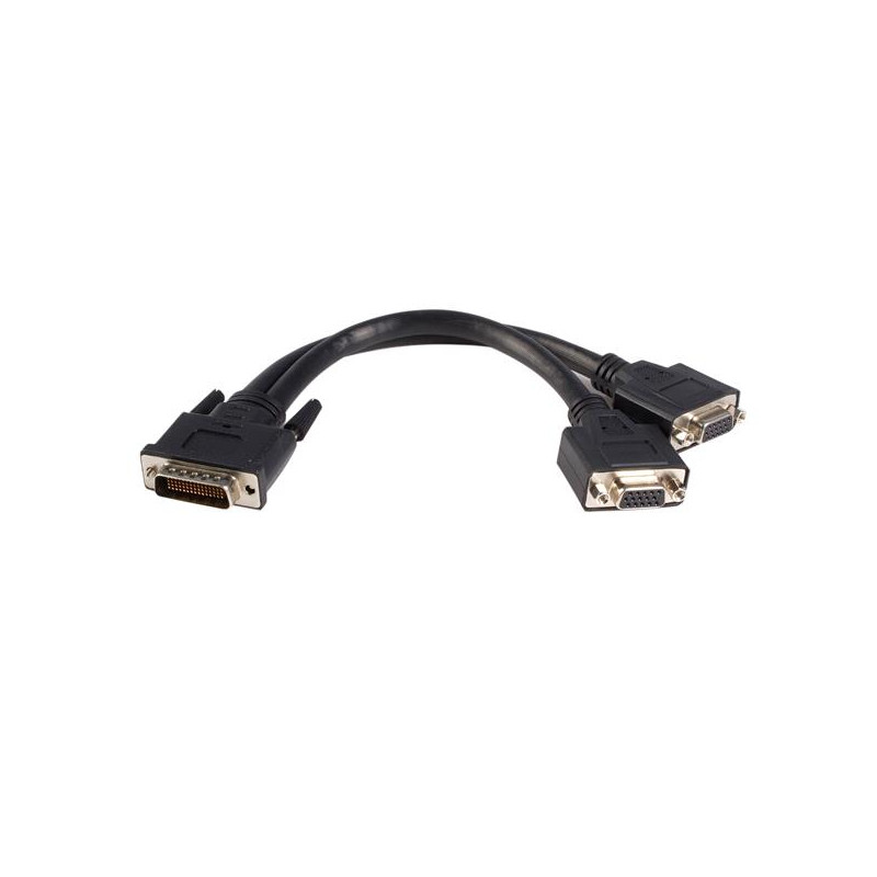 8in LFH 59 to Dual VGA DMS 59 Cable