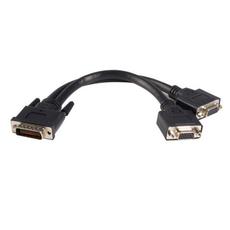 8in LFH 59 to Dual VGA DMS 59 Cable