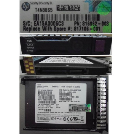 hot-plug SSD 480GB 2.5Inch SFF