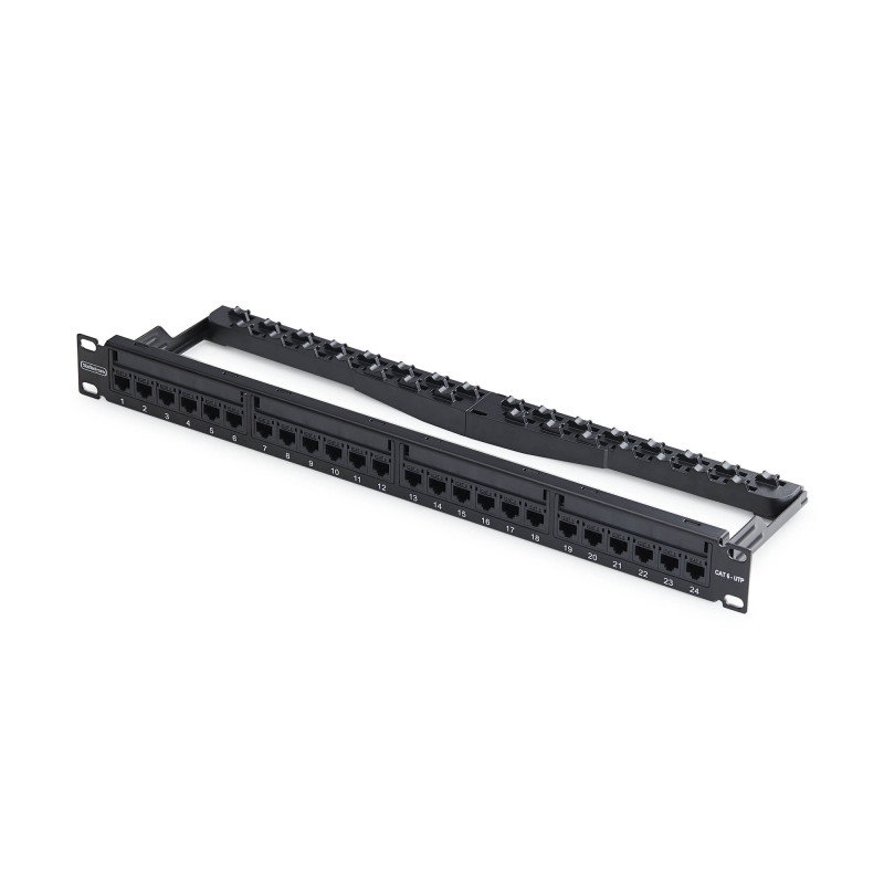 24 Port 1U Feed Through Patch Panel