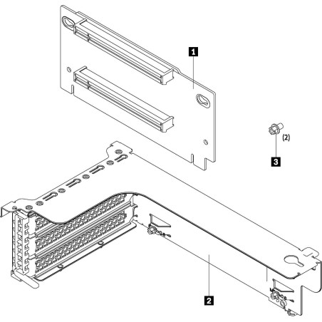DCG TS x16/x8 PCIe Riser