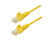 1m Yellow Slim CAT6 Ethernet Cable