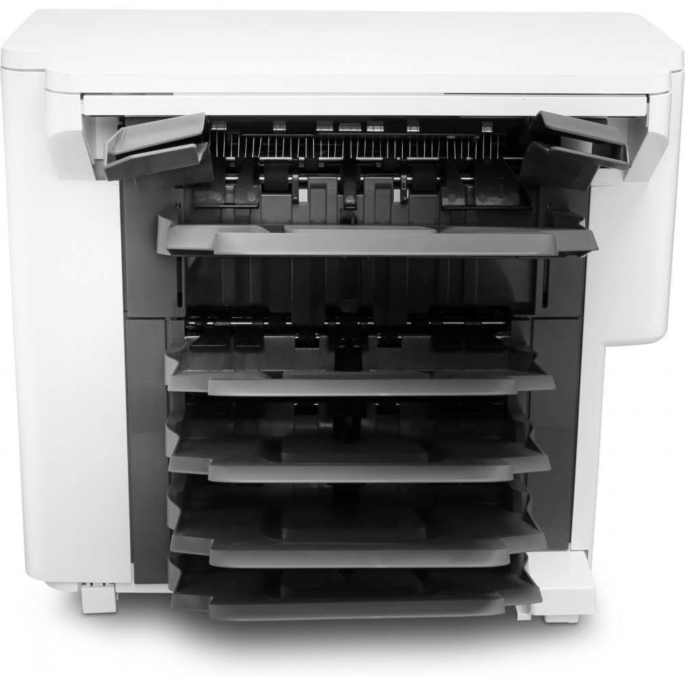 HP Grapadora/apiladora/buzón de correo de la impresora LaserJet, Bandeja multiusos, HP, LaserJet Enterprise M607n, LaserJet Ente