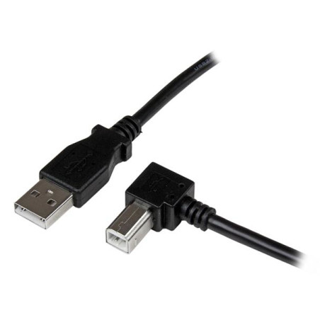 2m USB 2.0 A to Right Angle B Cable M/M