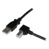 2m USB 2.0 A to Right Angle B Cable M/M