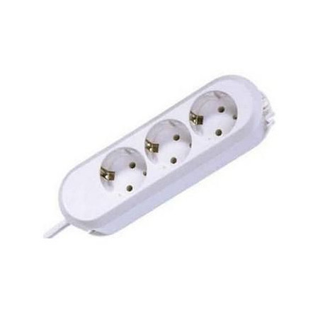 3-socket outlet ,white 5m