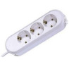 3-socket outlet ,white 5m