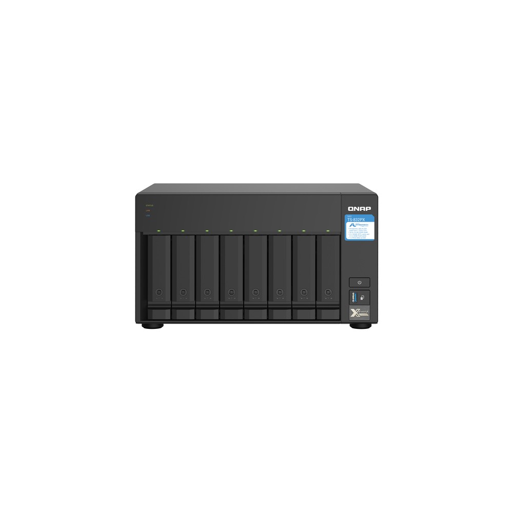 QNAP TS-832PX, NAS, Torre, Annapurna Labs, AL324, 4 GB, DDR4