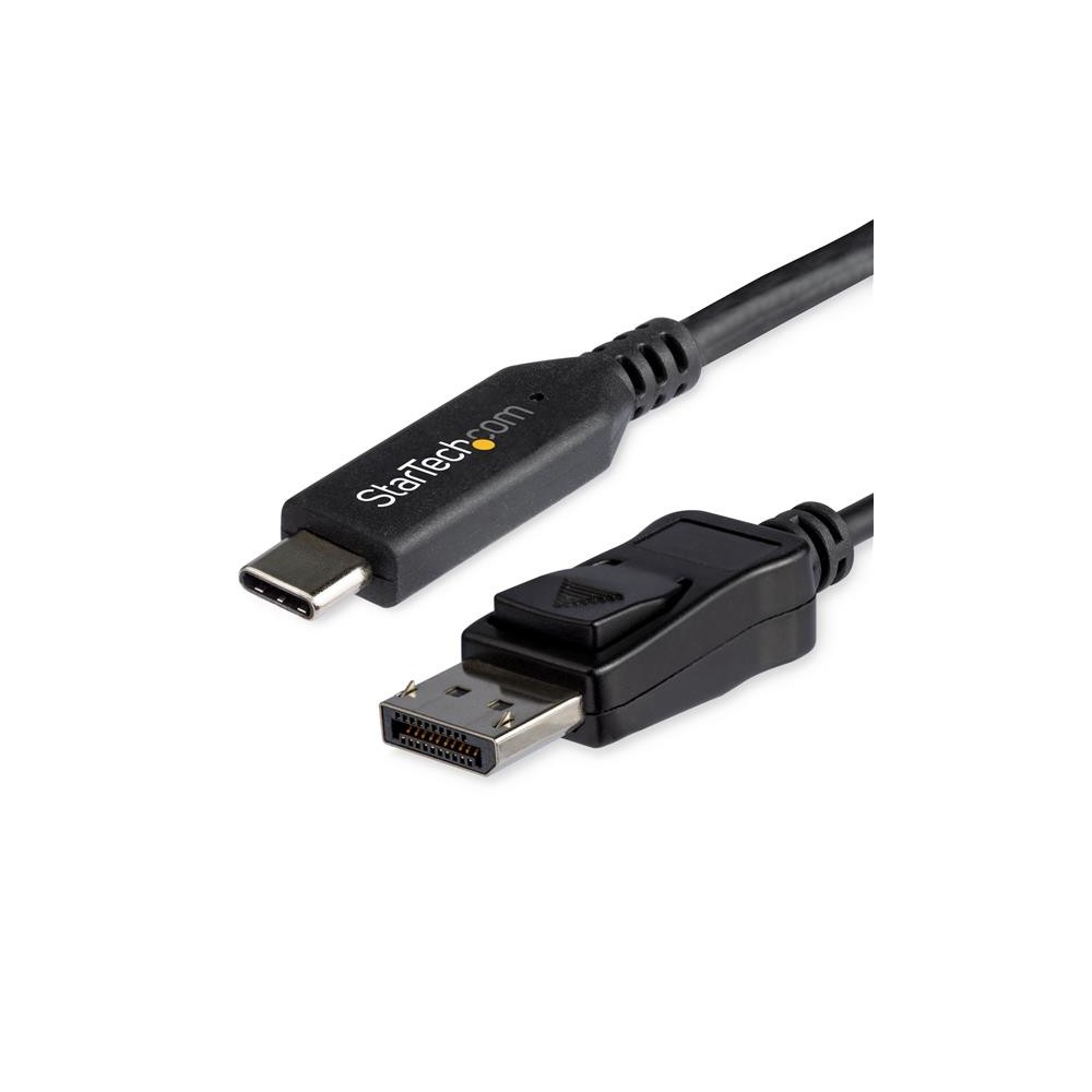 StarTech.com CDP2DP146B, 1,8 m, USB Tipo C, DisplayPort, Macho, Macho, Derecho