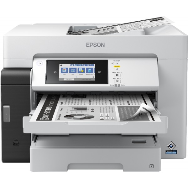 Epson EcoTank ET-M16680, Inyección de tinta, Impresión en blanco y negro, 4800 x 1200 DPI, A3, Impresión directa, Negro, Gris