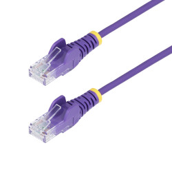 1m Purple Slim CAT6 Ethernet Cable