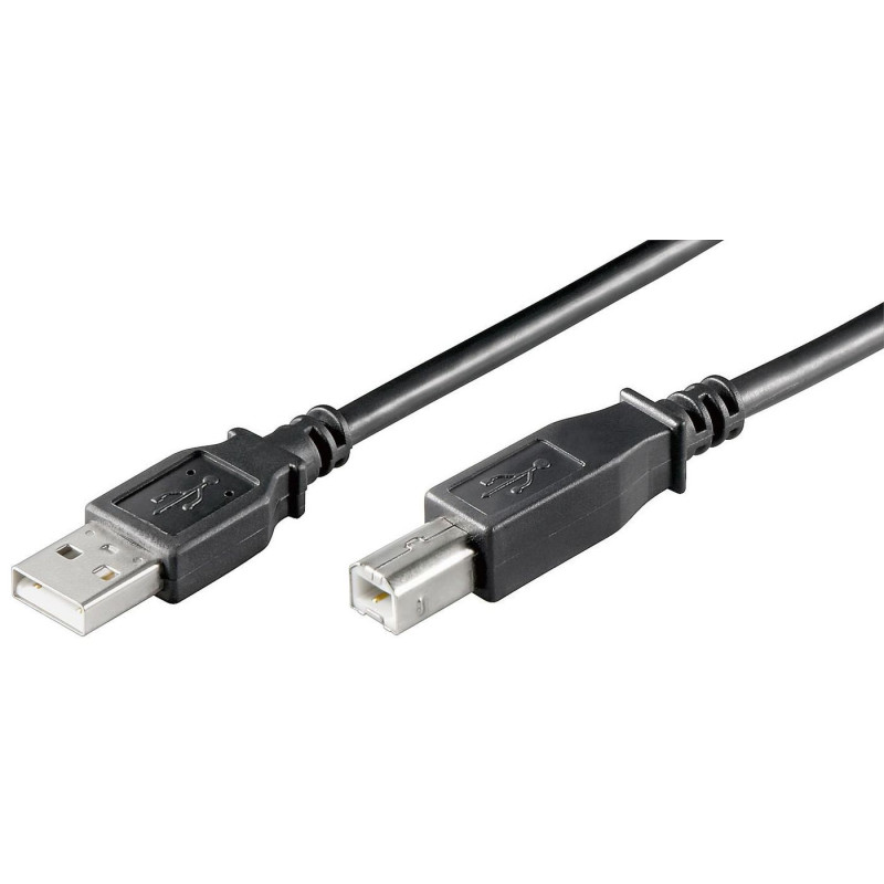 USB2.0 LSZH A-B 3m M-M, BLACK