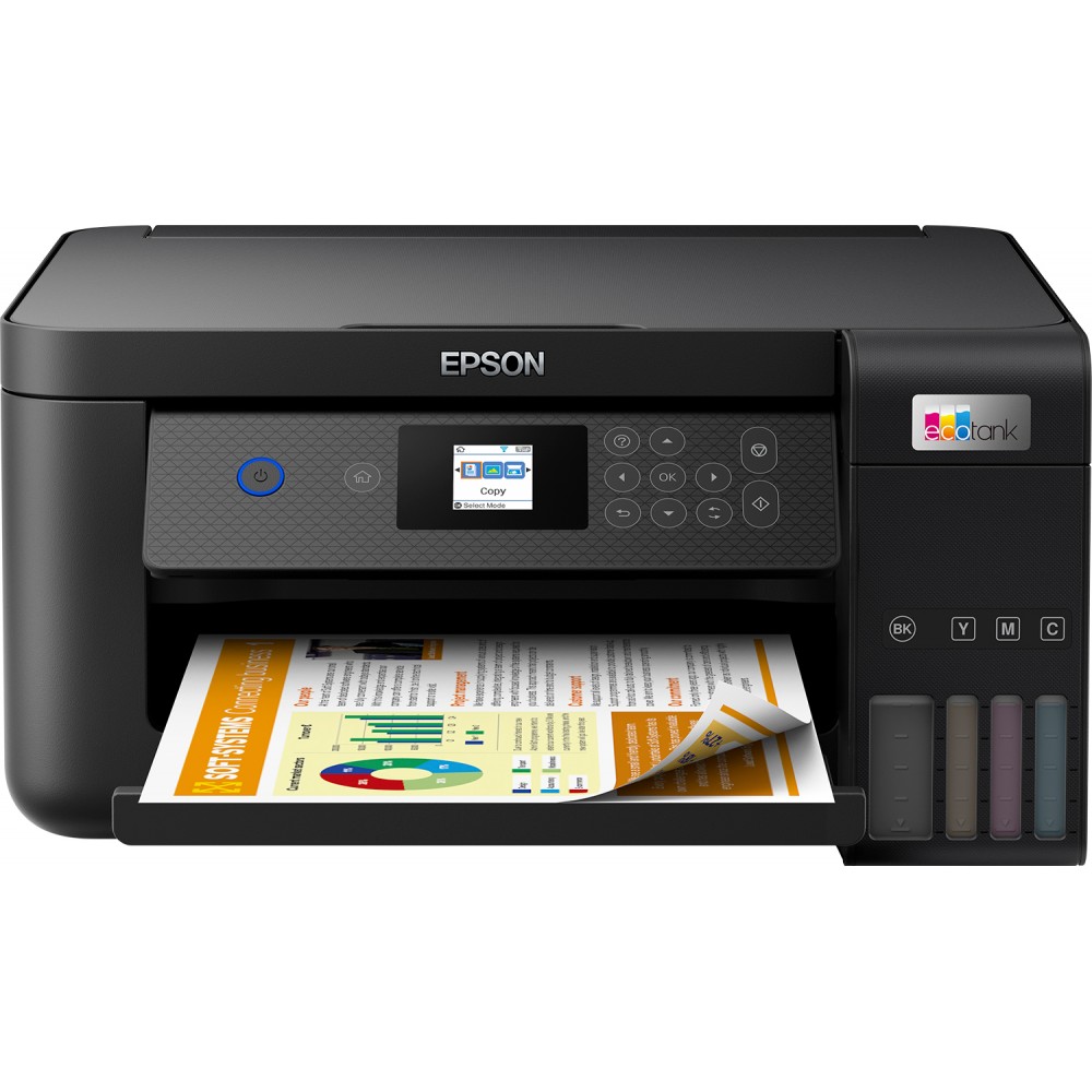 Epson EcoTank Impresora multifunción ET-2850 A4 con depósito de tinta, conexión Wi-Fi, Inyección de tinta, Impresión a color, 57