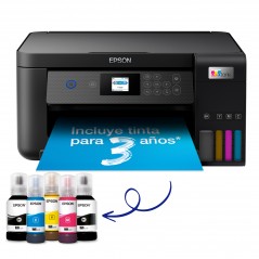 Epson EcoTank Impresora multifunción ET-2850 A4 con depósito de tinta, conexión Wi-Fi, Inyección de tinta, Impresión a color, 57