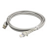 USB cable, straight, grey, 2m