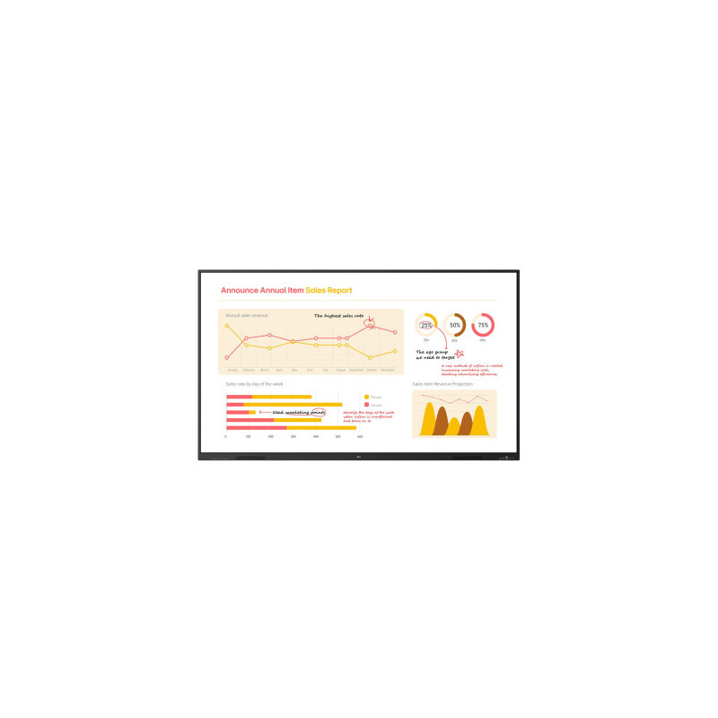 LG 86TR3BQ-B pizarra blanca interactiva 2,18 m (86") 3840 x | APLIUM