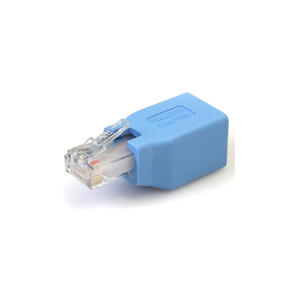 StarTech.com Adaptador Rollover/Consola Cisco para Cable RJ45 Ethernet M/H, RJ-45, RJ-45, Azul