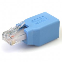 StarTech.com Adaptador Rollover/Consola Cisco para Cable RJ45 Ethernet M/H, RJ-45, RJ-45, Azul