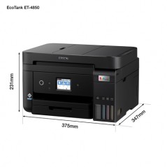 Epson EcoTank Impresora multifunción ET-4850 A4 con depósito de tinta, conexión Wi-Fi, Inyección de tinta, Impresión a color, 48