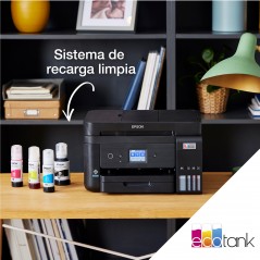 Epson EcoTank Impresora multifunción ET-4850 A4 con depósito de tinta, conexión Wi-Fi, Inyección de tinta, Impresión a color, 48