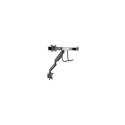 Desk Mount Dual Monitor Arm 32in -Handle