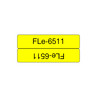 FLE6511 21MMX45MM BLCK ON YELL FLAG TAPE