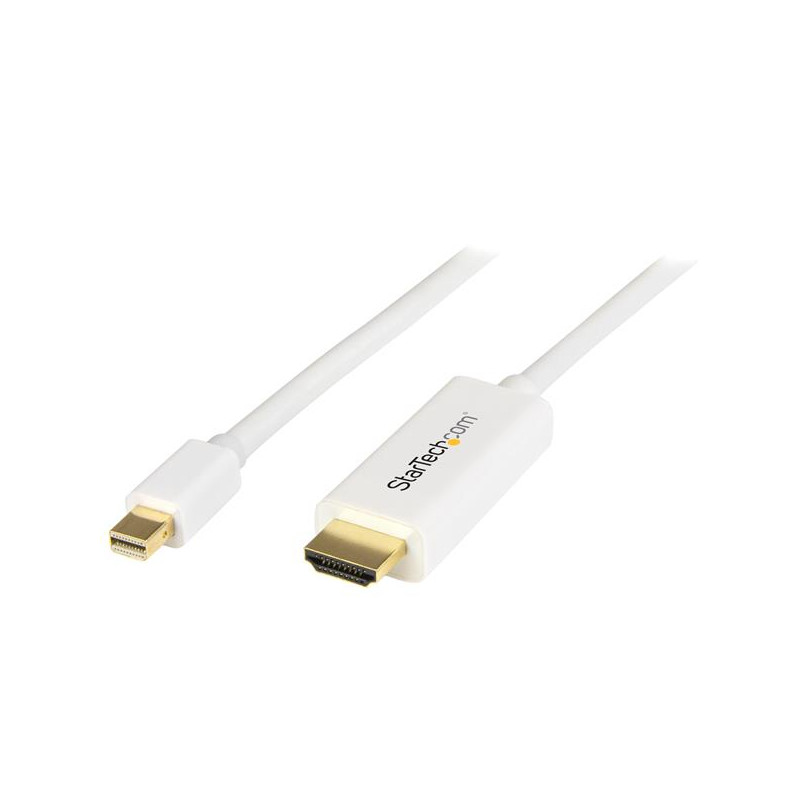 6 ft mDP to HDMI converter cable White