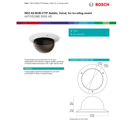 AUTODOME 5000 HD Bubble,