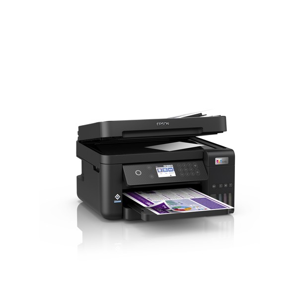 Epson EcoTank Impresora multifunción ET-3850 A4 con depósito de tinta, conexión Wi-Fi, Inyección de tinta, Impresión a color, 48