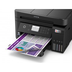 Epson EcoTank Impresora multifunción ET-3850 A4 con depósito de tinta, conexión Wi-Fi, Inyección de tinta, Impresión a color, 48