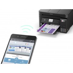 Epson EcoTank Impresora multifunción ET-3850 A4 con depósito de tinta, conexión Wi-Fi, Inyección de tinta, Impresión a color, 48