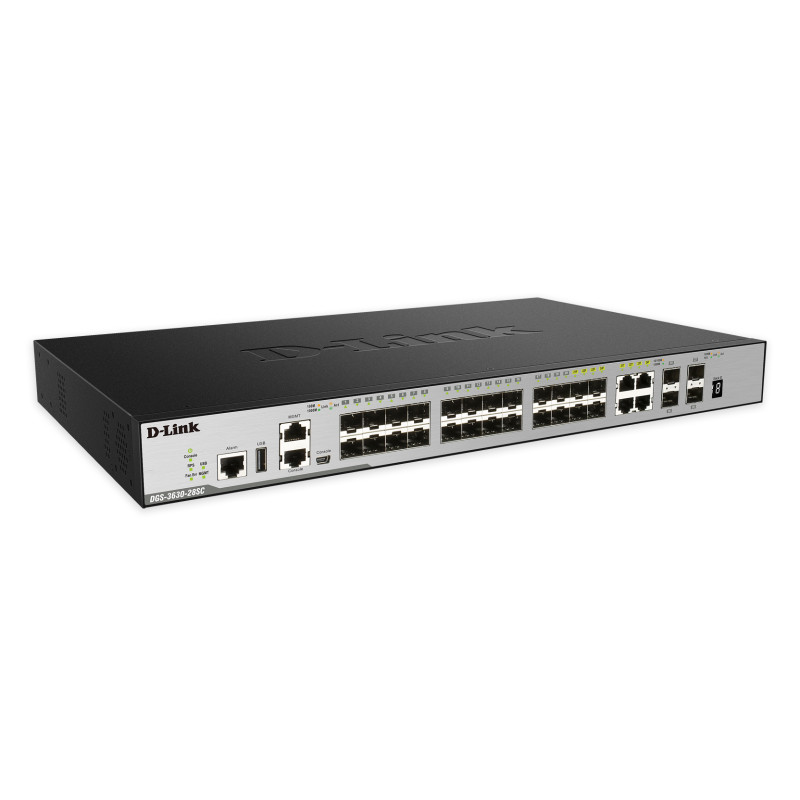 28-Port Layer 3 Fiber Gigabit Stack Swit