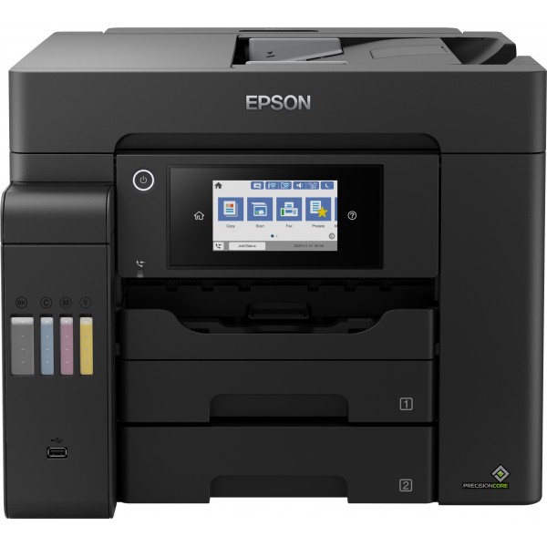 Epson EcoTank ET-5800, Inyección de tinta, Impresión a color, 4800 x 2400 DPI, A4, Impresión directa, Negro