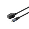 Keystone Black USB-C female